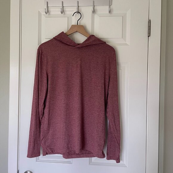 Abercrombie Men’s Air-knit Heather Pink Hoodie – Size Small - Picture 4 of 8